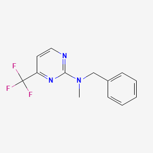 molecular formula C13H12F3N3 B6432465 N-benzyl-N-methyl-4-(trifluoromethyl)pyrimidin-2-amine CAS No. 2180741-17-5