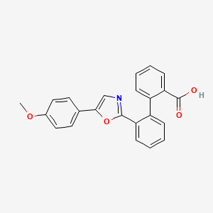 molecular formula C23H17NO4 B6432487 2'-[5-(4-methoxyphenyl)-1,3-oxazol-2-yl]-[1,1'-biphenyl]-2-carboxylic acid CAS No. 97509-10-9