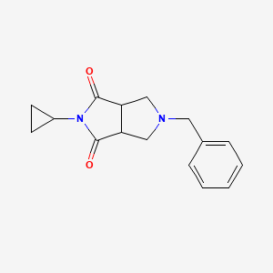 molecular formula C16H18N2O2 B6432492 5-benzyl-2-cyclopropyl-octahydropyrrolo[3,4-c]pyrrole-1,3-dione CAS No. 2327127-42-2