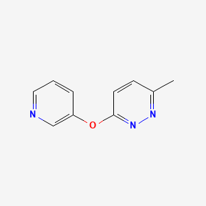 molecular formula C10H9N3O B6432543 3-methyl-6-(pyridin-3-yloxy)pyridazine CAS No. 2640934-76-3