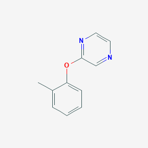 molecular formula C11H10N2O B6432557 2-(2-甲基苯氧基)吡嗪 CAS No. 908238-67-5