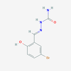 molecular formula C8H8BrN3O2 B6432617 [(E)-[(5-bromo-2-hydroxyphenyl)methylidene]amino]urea CAS No. 54825-13-7