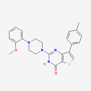 molecular formula C24H24N4O2S B6432742 2-[4-(2-methoxyphenyl)piperazin-1-yl]-7-(4-methylphenyl)-3H,4H-thieno[3,2-d]pyrimidin-4-one CAS No. 1226440-31-8