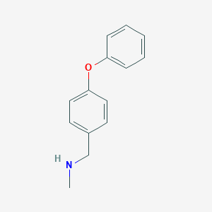 molecular formula C14H15NO B064334 N-甲基-1-(4-苯氧基苯基)甲胺 CAS No. 169943-40-2