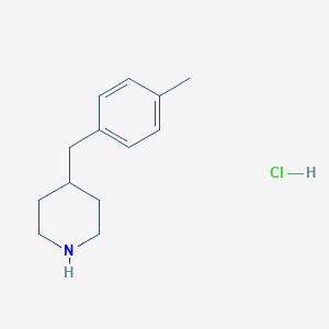 molecular formula C13H20ClN B064336 4-(4-甲基苄基)哌啶盐酸盐 CAS No. 165110-20-3
