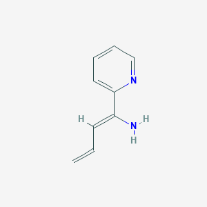 molecular formula C9H10N2 B064339 (1Z)-1-pyridin-2-ylbuta-1,3-dien-1-amine CAS No. 170298-89-2