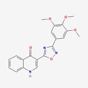 molecular formula C20H17N3O5 B6433935 3-[3-(3,4,5-trimethoxyphenyl)-1,2,4-oxadiazol-5-yl]-1,4-dihydroquinolin-4-one CAS No. 1040703-83-0