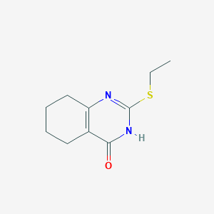 molecular formula C10H14N2OS B6434098 2-(ethylsulfanyl)-3,4,5,6,7,8-hexahydroquinazolin-4-one CAS No. 1133-85-3