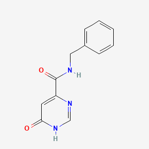 molecular formula C12H11N3O2 B6434147 N-benzyl-6-hydroxypyrimidine-4-carboxamide CAS No. 2034474-47-8