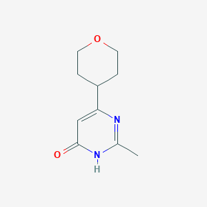 molecular formula C10H14N2O2 B6434165 2-methyl-6-(oxan-4-yl)pyrimidin-4-ol CAS No. 1412957-72-2