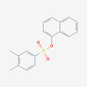 molecular formula C18H16O3S B6434215 naphthalen-1-yl 3,4-dimethylbenzene-1-sulfonate CAS No. 111939-36-7