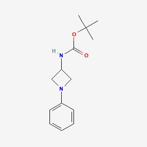 molecular formula C14H20N2O2 B6434252 tert-butyl N-(1-phenylazetidin-3-yl)carbamate CAS No. 2101755-22-8
