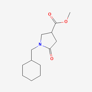 molecular formula C13H21NO3 B6434286 methyl 1-(cyclohexylmethyl)-5-oxopyrrolidine-3-carboxylate CAS No. 2549039-85-0
