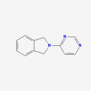 molecular formula C12H11N3 B6434296 2-(pyrimidin-4-yl)-2,3-dihydro-1H-isoindole CAS No. 2640955-00-4
