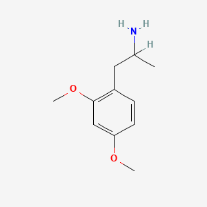 molecular formula C11H17NO2 B6434301 1-(2,4-dimethoxyphenyl)propan-2-amine CAS No. 23690-13-3