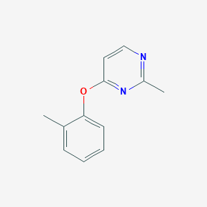 molecular formula C12H12N2O B6434310 2-methyl-4-(2-methylphenoxy)pyrimidine CAS No. 2640943-96-8