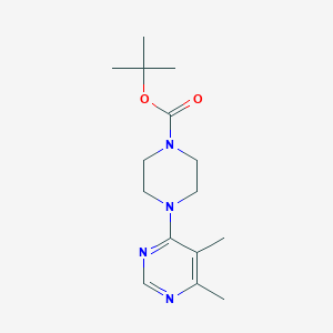 molecular formula C15H24N4O2 B6434355 tert-butyl 4-(5,6-dimethylpyrimidin-4-yl)piperazine-1-carboxylate CAS No. 2549005-42-5