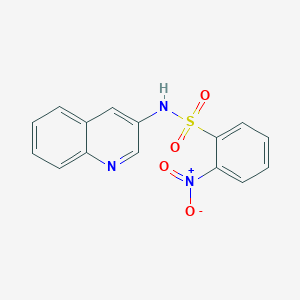 molecular formula C15H11N3O4S B6434372 2-nitro-N-(quinolin-3-yl)benzene-1-sulfonamide CAS No. 1046134-52-4