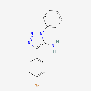 molecular formula C14H11BrN4 B6434391 4-(4-bromophenyl)-1-phenyl-1H-1,2,3-triazol-5-amine CAS No. 126158-51-8