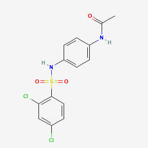 molecular formula C14H12Cl2N2O3S B6434409 N-[4-(2,4-dichlorobenzenesulfonamido)phenyl]acetamide CAS No. 2419485-62-2
