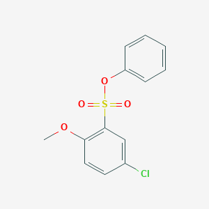 molecular formula C13H11ClO4S B6434413 phenyl 5-chloro-2-methoxybenzene-1-sulfonate CAS No. 2419486-51-2