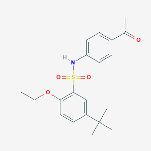 molecular formula C20H25NO4S B6434435 N-(4-acetylphenyl)-5-tert-butyl-2-ethoxybenzene-1-sulfonamide CAS No. 2419664-50-7