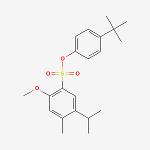 4-tert-butylphenyl 2-methoxy-4-methyl-5-(propan-2-yl)benzene-1-sulfonate