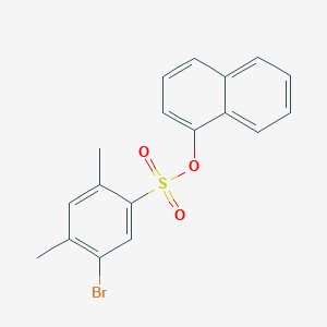 molecular formula C18H15BrO3S B6434453 naphthalen-1-yl 5-bromo-2,4-dimethylbenzene-1-sulfonate CAS No. 2419248-71-6