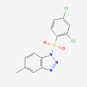 molecular formula C13H9Cl2N3O2S B6434455 1-(2,4-dichlorobenzenesulfonyl)-5-methyl-1H-1,2,3-benzotriazole CAS No. 2419472-53-8