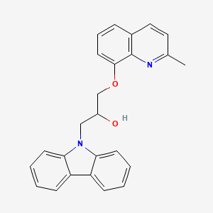 molecular formula C25H22N2O2 B6434503 1-(9H-carbazol-9-yl)-3-[(2-methylquinolin-8-yl)oxy]propan-2-ol CAS No. 2419664-93-8
