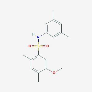 molecular formula C17H21NO3S B6434540 N-(3,5-dimethylphenyl)-5-methoxy-2,4-dimethylbenzene-1-sulfonamide CAS No. 2419420-02-1