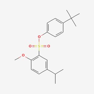 4-tert-butylphenyl 2-methoxy-5-(propan-2-yl)benzene-1-sulfonate