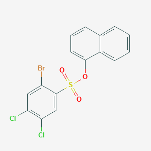 molecular formula C16H9BrCl2O3S B6434566 naphthalen-1-yl 2-bromo-4,5-dichlorobenzene-1-sulfonate CAS No. 2419268-71-4