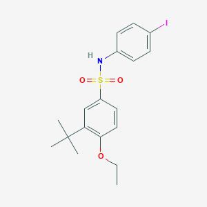 molecular formula C18H22INO3S B6434573 3-tert-butyl-4-ethoxy-N-(4-iodophenyl)benzene-1-sulfonamide CAS No. 2419268-76-9