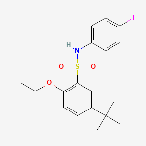 molecular formula C18H22INO3S B6434575 5-tert-butyl-2-ethoxy-N-(4-iodophenyl)benzene-1-sulfonamide CAS No. 2419249-27-5