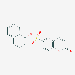 molecular formula C19H12O5S B6434594 naphthalen-1-yl 2-oxo-2H-chromene-6-sulfonate CAS No. 2419397-53-6