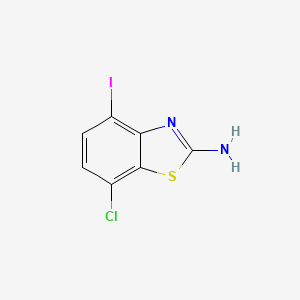 molecular formula C7H4ClIN2S B6434610 7-chloro-4-iodo-1,3-benzothiazol-2-amine CAS No. 2021963-86-8