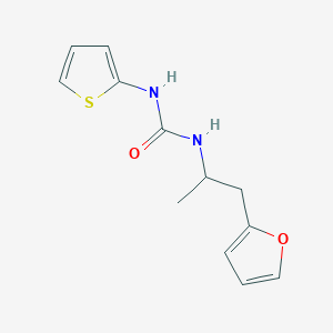 molecular formula C12H14N2O2S B6434618 1-[1-(furan-2-yl)propan-2-yl]-3-(thiophen-2-yl)urea CAS No. 1235295-36-9