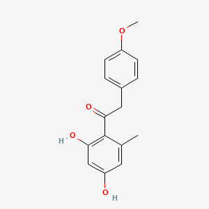 molecular formula C16H16O4 B6434633 1-(2,4-dihydroxy-6-methylphenyl)-2-(4-methoxyphenyl)ethan-1-one CAS No. 15485-71-9