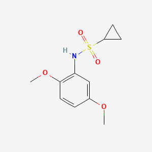 molecular formula C11H15NO4S B6434642 N-(2,5-dimethoxyphenyl)cyclopropanesulfonamide CAS No. 1235376-07-4