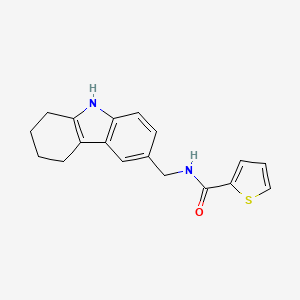 molecular formula C18H18N2OS B6434653 N-[(2,3,4,9-tetrahydro-1H-carbazol-6-yl)methyl]thiophene-2-carboxamide CAS No. 696656-94-7