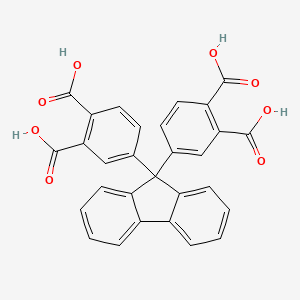 molecular formula C29H18O8 B6434659 4-[9-(3,4-dicarboxyphenyl)-9H-fluoren-9-yl]benzene-1,2-dicarboxylic acid CAS No. 139223-21-5