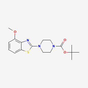 molecular formula C17H23N3O3S B6434660 tert-butyl 4-(4-methoxy-1,3-benzothiazol-2-yl)piperazine-1-carboxylate CAS No. 2640877-87-6