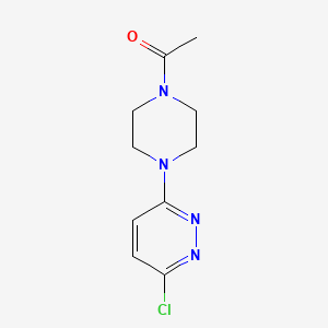 molecular formula C10H13ClN4O B6434673 1-[4-(6-chloropyridazin-3-yl)piperazin-1-yl]ethan-1-one CAS No. 100241-18-7