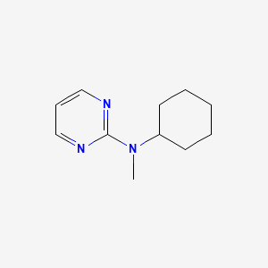 molecular formula C11H17N3 B6434676 N-cyclohexyl-N-methylpyrimidin-2-amine CAS No. 141193-13-7