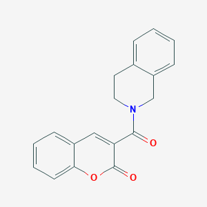 molecular formula C19H15NO3 B6434709 3-(1,2,3,4-tetrahydroisoquinoline-2-carbonyl)-2H-chromen-2-one CAS No. 309926-33-8