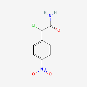 molecular formula C8H7ClN2O3 B6434744 2-chloro-2-(4-nitrophenyl)acetamide CAS No. 121576-79-2