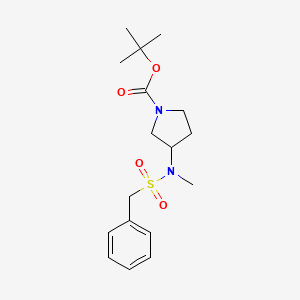 molecular formula C17H26N2O4S B6434745 tert-butyl 3-(N-methylphenylmethanesulfonamido)pyrrolidine-1-carboxylate CAS No. 2549028-41-1