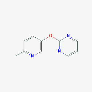 molecular formula C10H9N3O B6434762 2-[(6-methylpyridin-3-yl)oxy]pyrimidine CAS No. 2640935-09-5