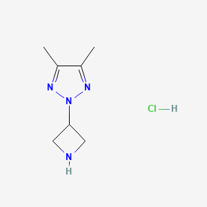 molecular formula C7H13ClN4 B6434791 2-(azetidin-3-yl)-4,5-dimethyl-2H-1,2,3-triazole hydrochloride CAS No. 2549039-27-0